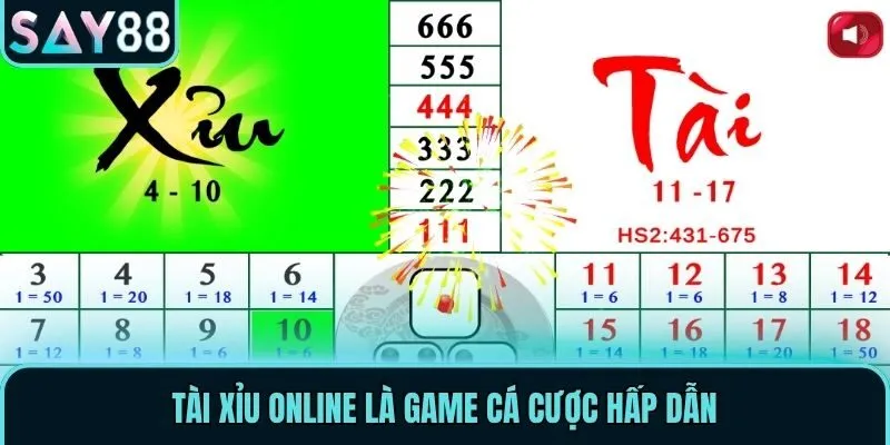 Tài Xỉu Online - Hướng Dẫn Chơi Cá Cược Dễ Dàng Tại Say88 1 Tài Xỉu online là game cá cược hấp dẫn